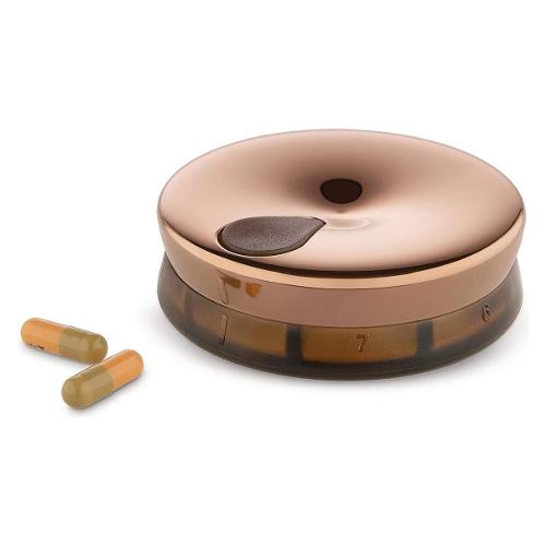 Alessi Porta pillole (7,5x2,5 cm) YOYO Bronzato BM08BR