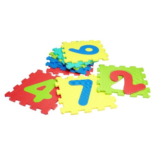Globo Tappeto gioco Puzzle Numeri 9 Pz (32x32cm) VITAMINA G Assortito 05094