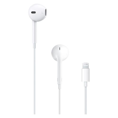 Apple Auricolari microfono filo EARPODS Lightning Bianco MMTN2ZM A