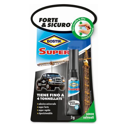 Uhu Bostik Collante a contatto universale Superforte Trasparente tubetto 3 gr 65156