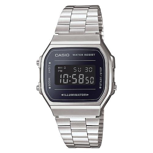 Casio Orologio VINTAGE Iconic Silver e Black A168WEM 1EF