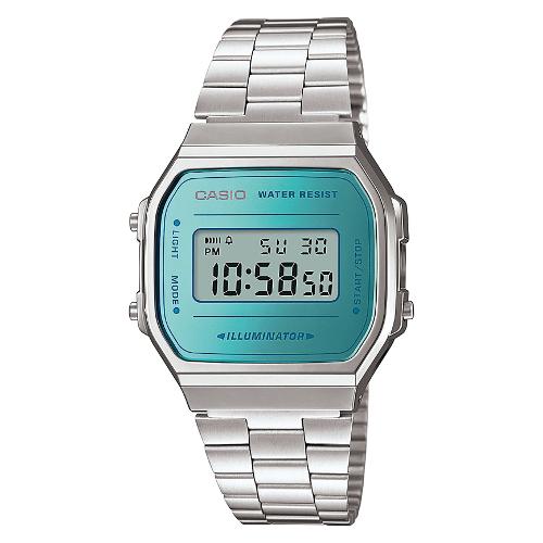 Casio Orologio VINTAGE Iconic Silver e Blue A168WEM 2EF
