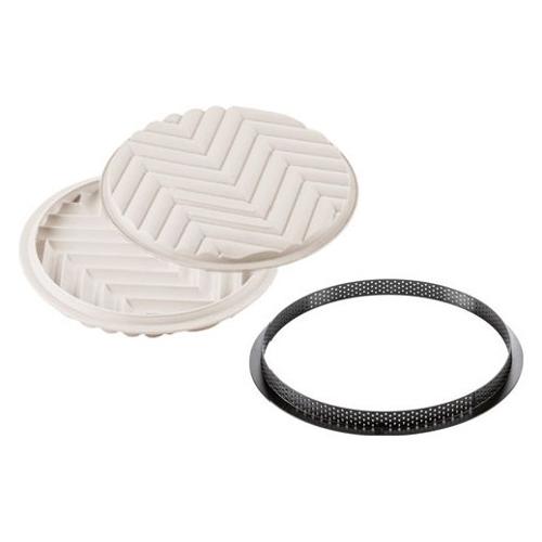 Silikomart Stampo Silicone Pasticceria Kit Tarte Graphique (23cm) 23 202 13 0065