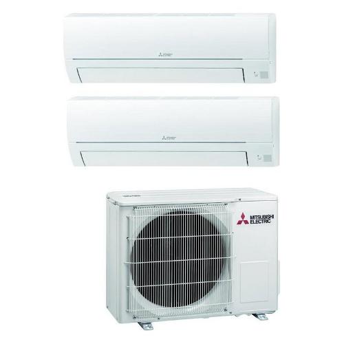 Mitsubishi Condizionatore fisso dual 2,5 + 2,5 Kw SMART Multisplit MXZ2HA40 Dual MSZHR25VF+MSZHR25VF Bianco MSZ-HR25VF, MSZ-HR25VF MXZ2HA40