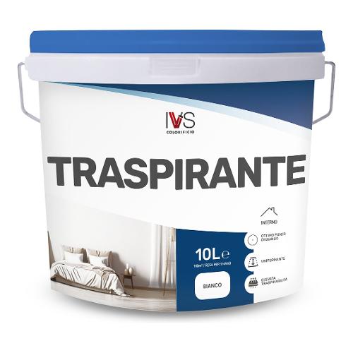 Ivs Idropittura per muro Traspirante Bianco opaco 10 lt FI5360K00511IS