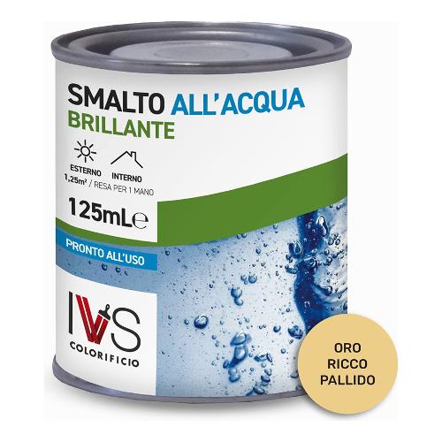 Ivs Smalto acqua brillante inodore oro ricco pallido barattolo 125 ml CF2032