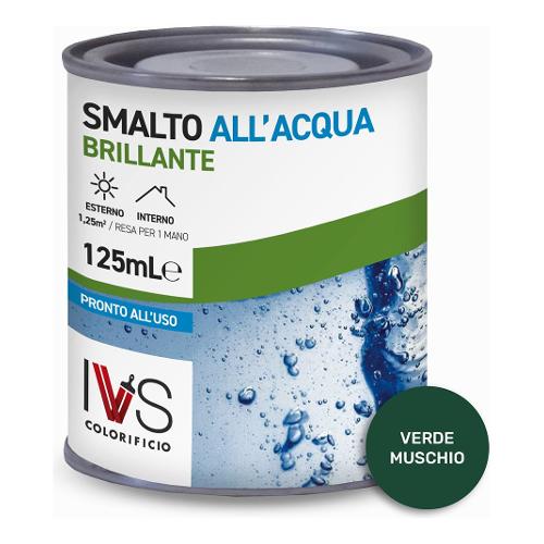 Smalto acqua satinato inodore verde ral 6005 barattolo 500 ml  FH2015R06005CO