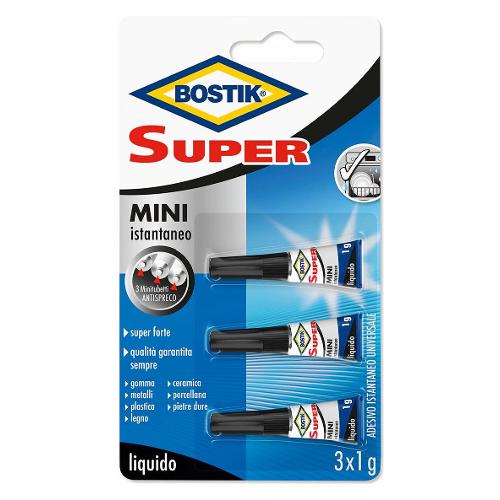Uhu Bostik Collante istantaneo universale Super Rapid Trasparente 3 tubetti 1 gr D2743