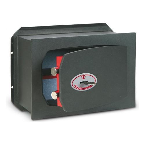 Technomax Cassaforte a chiave incasso muro TECHNOSAFE Grigio scuro (34x20x21 cm) TK 3