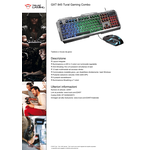 TRUST 22461 TURAL GXT845 GAMING COMBO TASTIERA MOUSE ITA