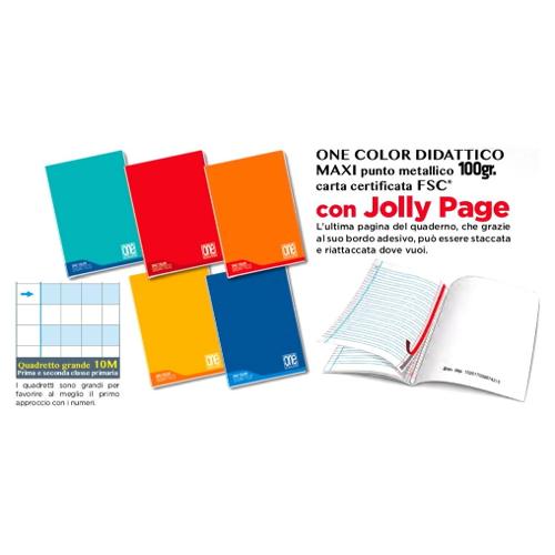 MAXI QUADERNO ONE COLOR DIDATTICO PER DISGRAFIA