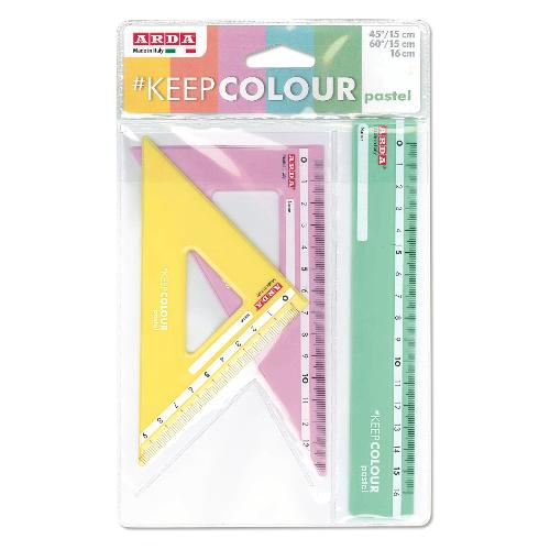 Arda Set disegno tecnico 3 Pz KEEPCOLOUR assortito KCP7063DSS