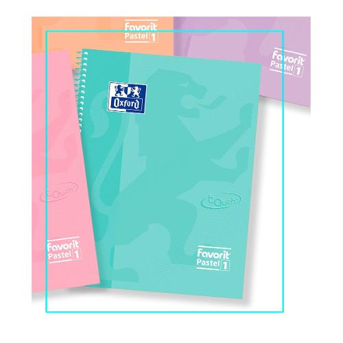Favorit Quaderno notes A4 quadretti 5 mm azzurro 400115568