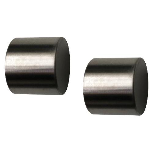 Castel Set terminali bastoni tenda STEEL 20 Tappo Acciaio satinato 005 B84093