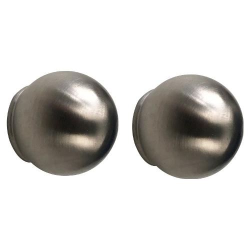 Castel Set terminali bastoni tenda STEEL 20 Sfera Acciaio satinato 005 B84095