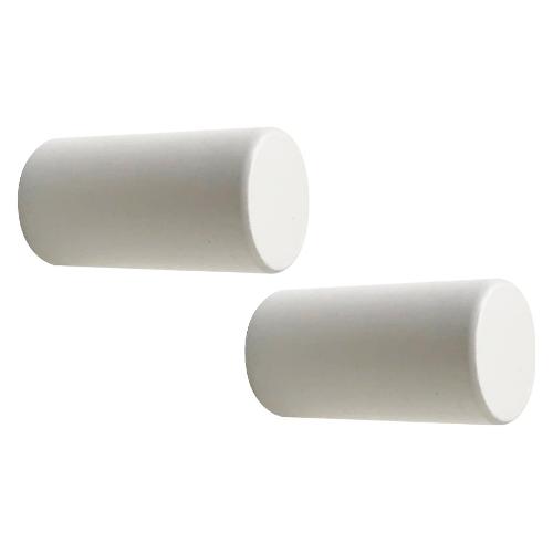 Castel Set terminali bastoni tenda PONTE VECCHIO Cilindro Bianco opaco B84176