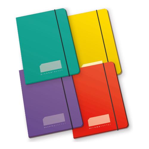 Mitama Cartellina 3 lembi con elastico set 4 pz A4 Assortito 35589