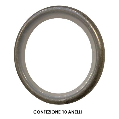 Castel Set anelli tenda Bastoni D. 20 mm STEEL 20 Acciaio satinato 005 B84099