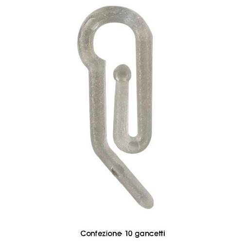 Castel Set ganci tenda a proboscide Trasparente B84156