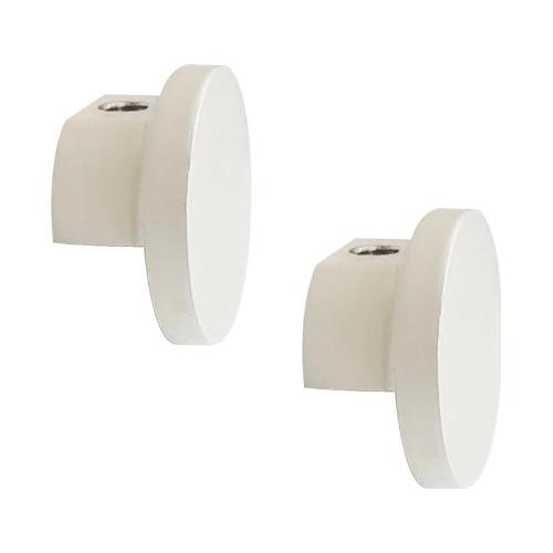 Castel Set terminali bastoni tenda ALLU 20 Tappo Bianco ottico 118 B84114