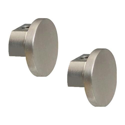 Castel Set terminali bastoni tenda ALLU 20 Tappo Alluminio satinato 491 B84113