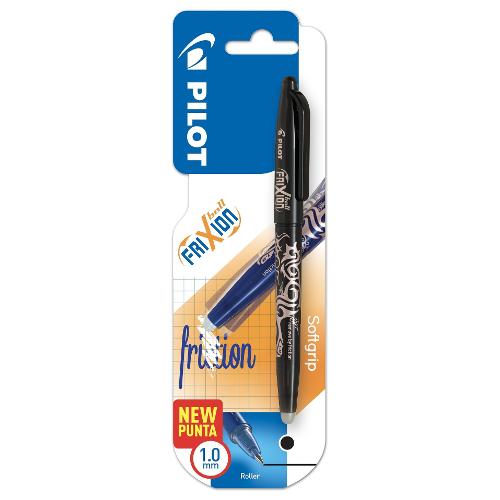 Pilot Penna cancellabile roller cappuccio tratto Grande - 1,0 mm Ball FRIXION Nero gel 3802302