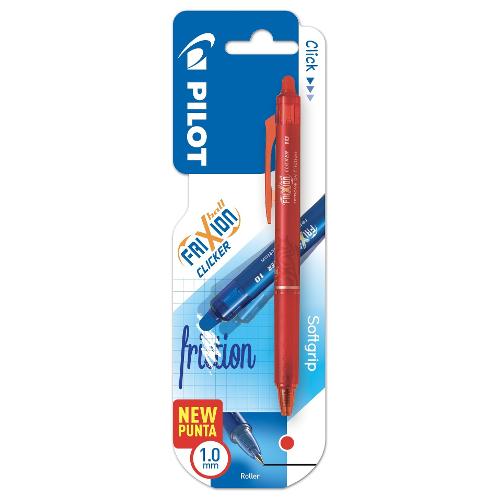 Penna Cancellabile Scatto 0.7Mm +Ricar. Rosso