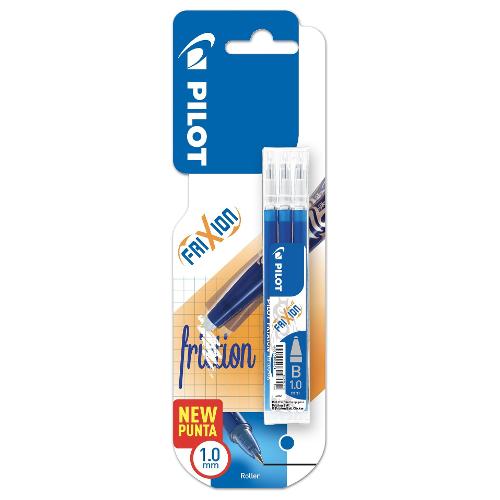 Pilot Set refill penne cancellabili Frixion Clicker, Ball 3 pz tratto Grande - 1,0 mm Ink Blu gel 3802395