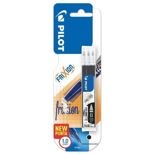 Pilot Set refill penne cancellabili Frixion Clicker, Ball 3 pz tratto Grande - 1,0 mm Ink Nero gel 3802388