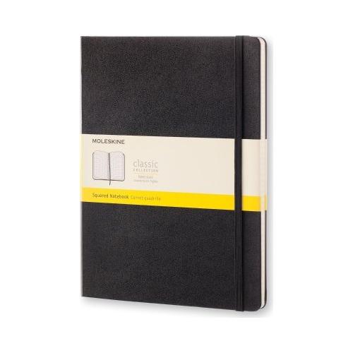 Moleskine Taccuino appunti maxi quadretti 5,0 mm Hard CLASSIC COLLECTION nero QP091