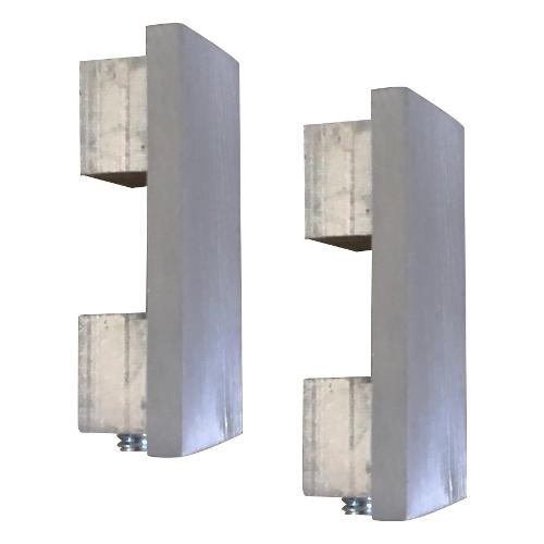 Castel Set terminali bastoni tenda ALLU PROFIL Tappo Alluminio satinato 491 B84158
