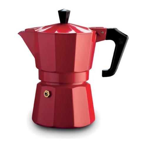 Pezzetti Caffettiera Alluminio 3 Tazze ITALEXPRESS Rosso 1361V