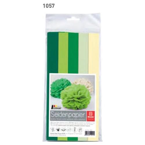 Werola Carta velina 5 fogli SEAMAN PAPER Verde mix (70x50 cm) 043012 11