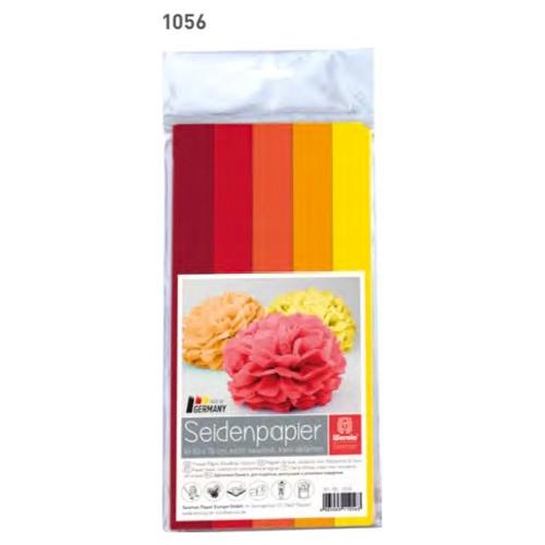 Werola Carta velina 5 fogli SEAMAN PAPER Rosso mix (70x50 cm) 043012 10