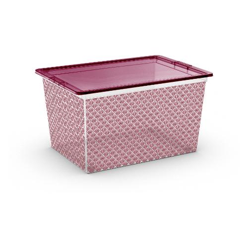 Keter Contenitore (55x38,5x30,5cm) Art Deco  C BOX STYLE Bordeaux 84180002662