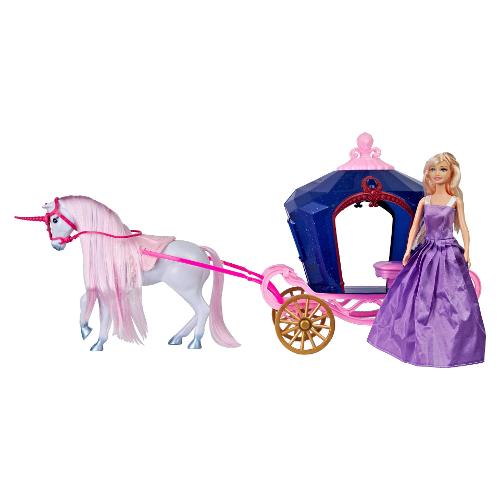 Ods Set bambola Bambola con carrozza e Unicorno MAGIXA 44779