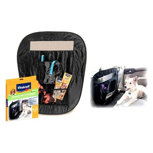 Vitakraft Barriera cani auto con tasca portaoggetti Nero 59836