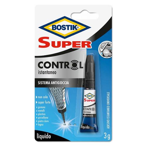 Uhu Bostik Collante istantaneo universale Super Control Trasparente tubetto 3 gr D2737