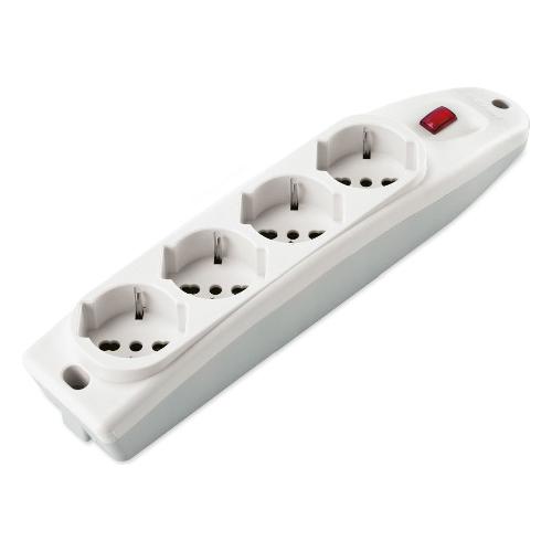 Poly Pool Multipresa tavolo 4 uscite con interruttore 10/16A Senza cavo alimentazione Bianco PP0398X