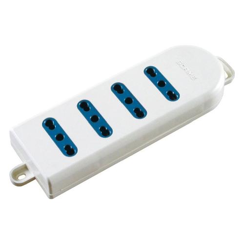 Poly Pool Multipresa tavolo 4 uscite 10/16A Senza cavo alimentazione Bianco PP0370 1X