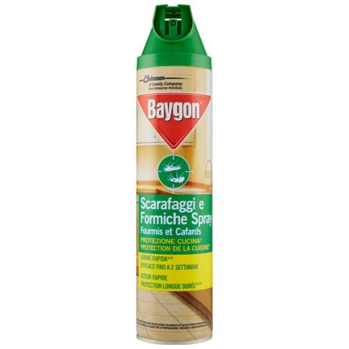 Baygon Insetticida spray per scarafaggi e formiche Protezione Cucina bomboletta 400 ml 408069
