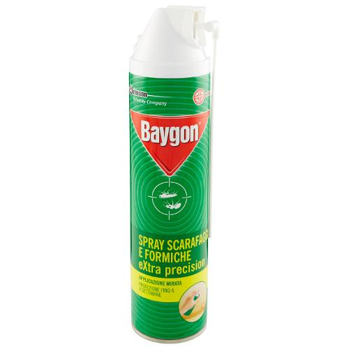 Baygon Insetticida spray schiuma scarafaggi e formiche Extra Precision bomboletta 400 ml W317112