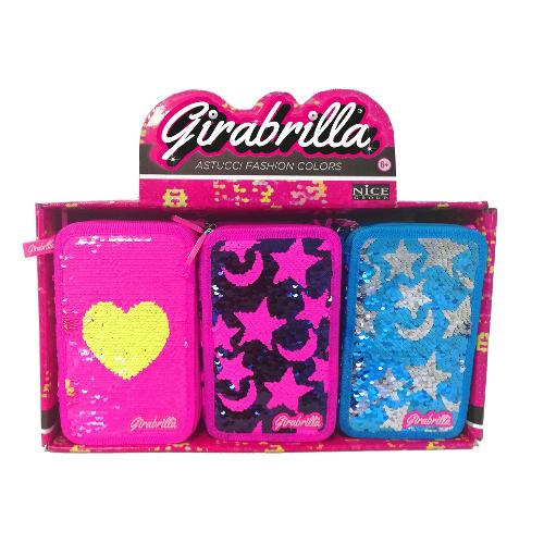 Nice Astuccio triplo completo 36 colori con penne e accessori 02556 GIRABRILLA Assortito 02556
