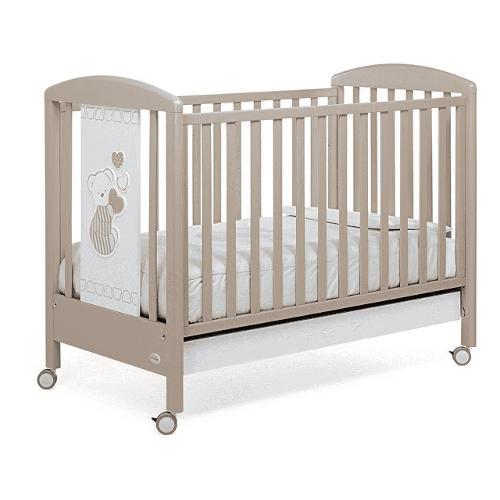 Foppapedretti Lettino infanzia DOLCECUORE 500 (131x73x103cm) Tortora 1746473