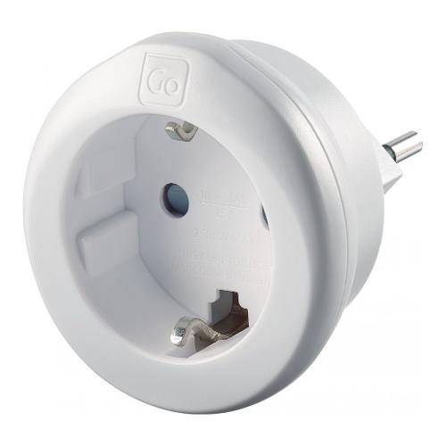 Go Travel Adattatore da viaggio Svizzera Bianco 250V 10A 546
