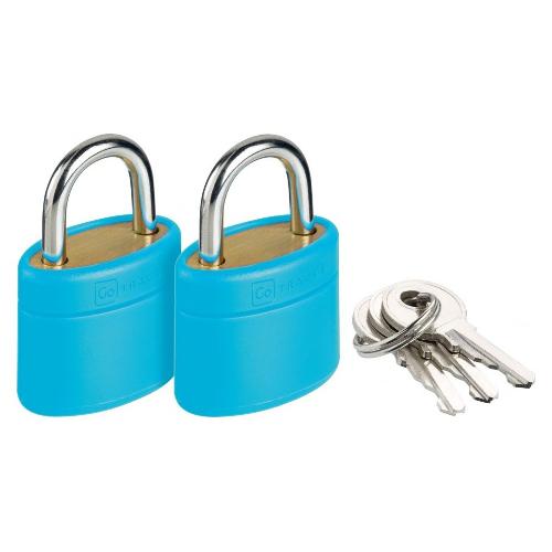Go Travel Set lucchetti bagaglio 2 pz con chiave Assortito 707