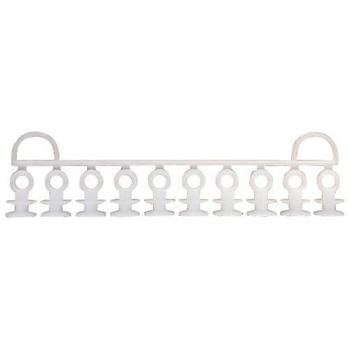 Castel Set ganci tenda per guide Bianco B84186