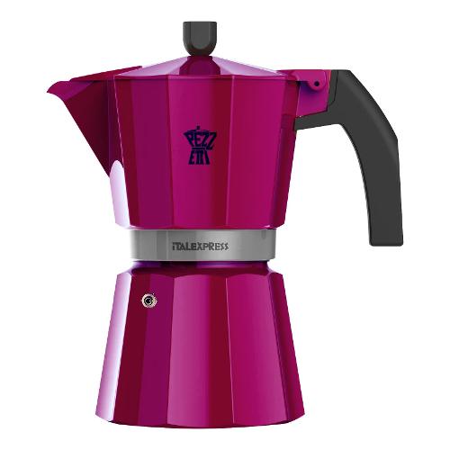 Pezzetti Caffettiera Alluminio 3 Tazze ITALEXPRESS Viola 1361V
