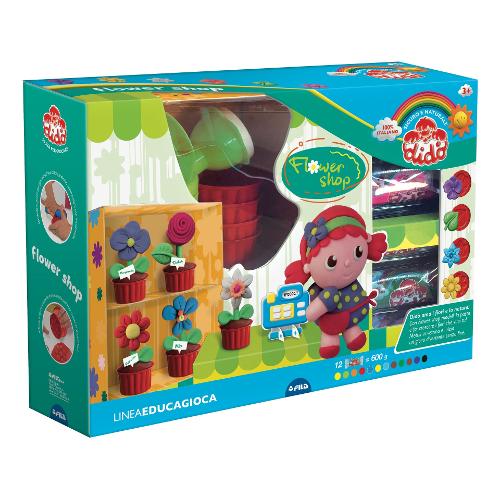 Fila Pasta modellabile Flower Shop Educagioca 12 panetti e accessori DIDÒ 350400