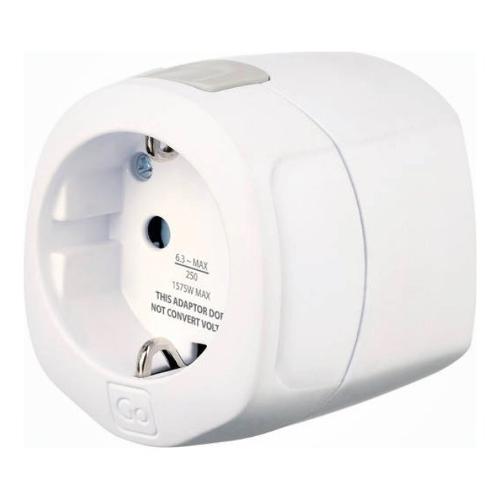 Go Travel Adattatore da viaggio USA, Regno Unito, Asia, Europa Bianco 250V 10A 406